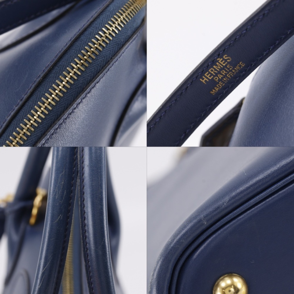 Hermes Bolide 31 Handbag, 2-Way Shoulder Bag x Veau Tadelakt Blue Marine, 199... - Picture 14 of 16